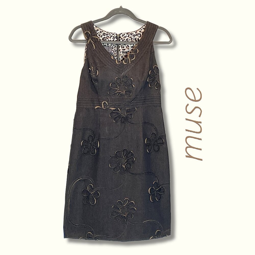 MUSE Sleeveless Empire Waist Dress, Shift style.